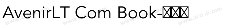 AvenirLT Com Book字体转换